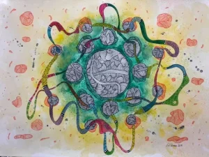 Painting - Title: Kompodemata 4