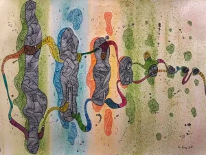 Painting - Title: Kompodemata 6